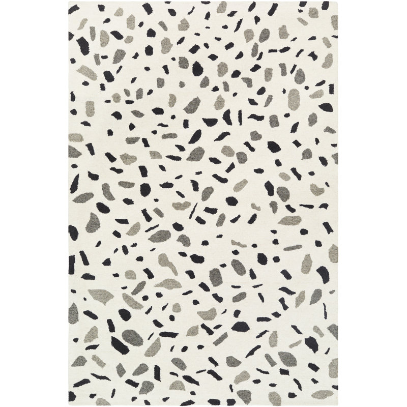 Chrisshawn Wool Abstract Indoor Rug, Rectangle 2' x 3'