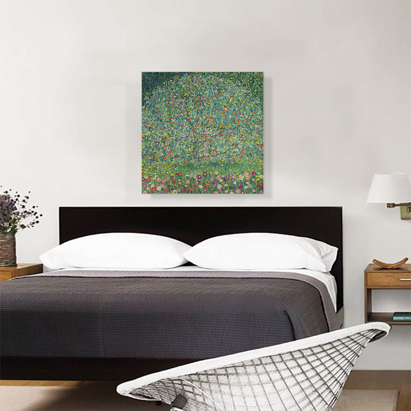 «Apple Tree I 1912» par Gustav Klimt - reproduction d'art sur toile tendue, H 26 po x l 26 po x P 1,5 po