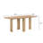 Coral Sculpted Leg Rectangular Wood Dining Table-1042394032