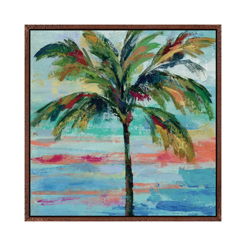 California Palm II by Silvia Vassileva - Wrapped Canvas Gallery-Wrapped Canvas Giclée, 45.72 cm H x 45.72 cm W