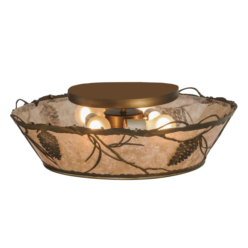 Whispering Pines 4 - Light Flush Mount