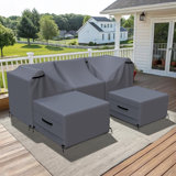 Housse pour ensemble de conversation en rotin Huang