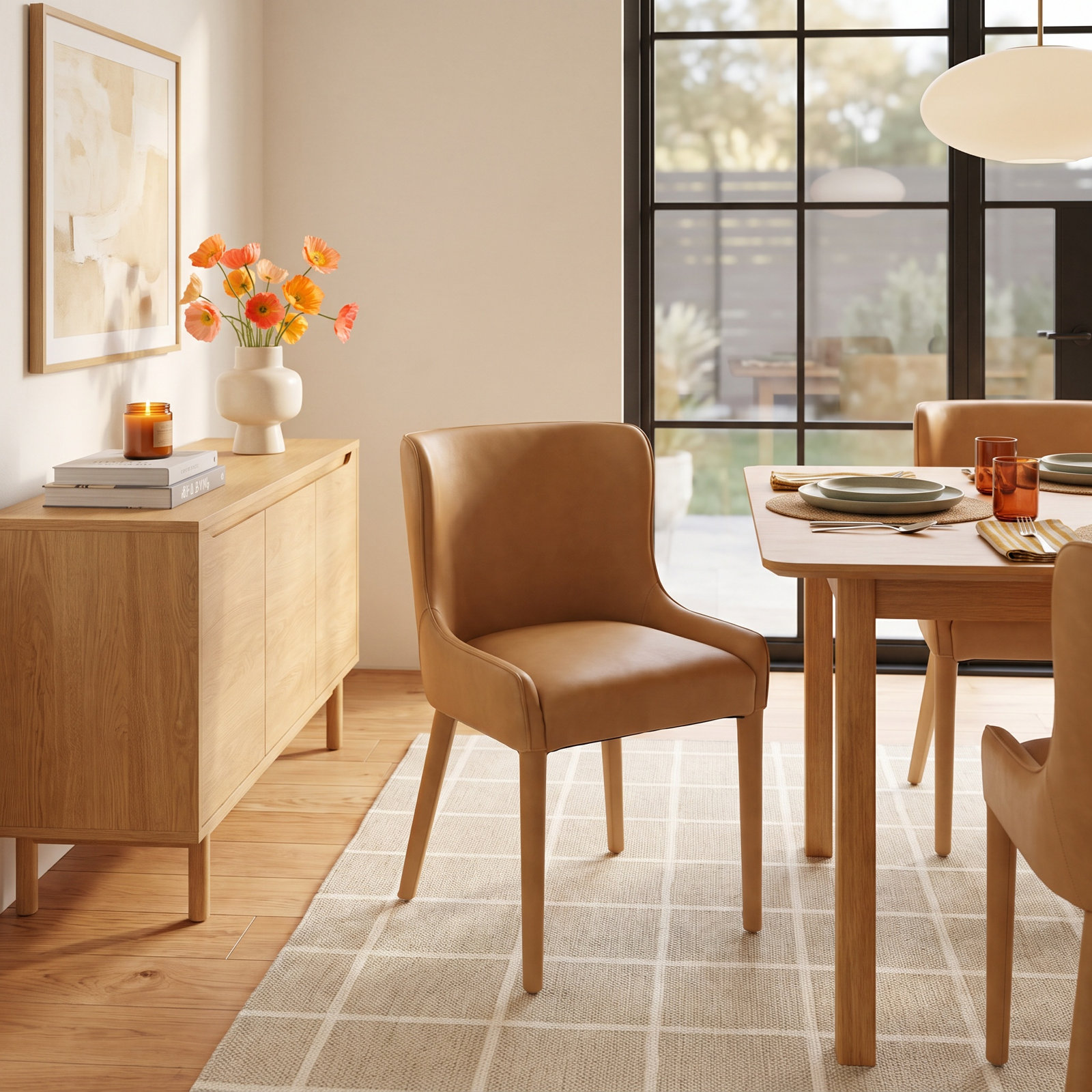 Thistle Genuine Leather Dining Chair