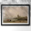 Le bateau échoué - Martin Johnson Heade, reproduction encadrée avec passe-partout et verre - 1863-620332447-620332103-620332131