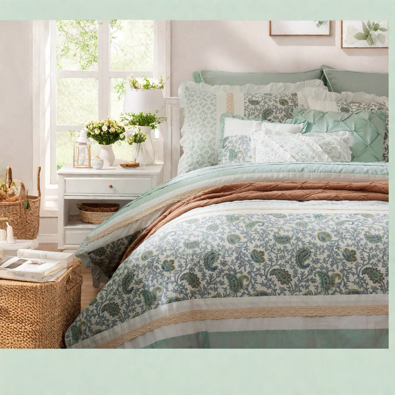 Ensemble de literie en coton 9 pièces Elegant Comfort