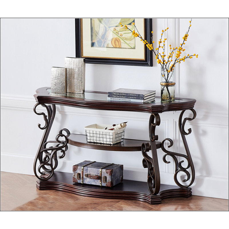 Sofa Table With Glass Table Top