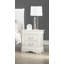 1pc Table de chevet blanche Louis Philippe