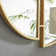 Rountree Crescent Split Metal Frame Mirror Modern Art Deco Design