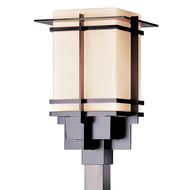 Tourou 1 - Light 19.1" H Lantern Head, Black, Opal