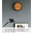 Rin Yamazaki Home Wall Clock, Modern Wood Home Decoration, Steel + Wood, Step Motion Second-46492069