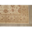 Tapis beige / rouge en laine noué à la main de conception unique 6 pi 5 po x 8 pi 2 po New Age