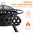 30 In. Indoor And Outdoor Steel Black Round Wood Burning Fire Pit With Spark Screen
