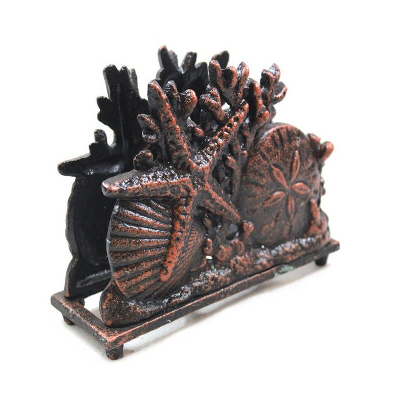 Porte-serviettes debout coquillage, Cuivre