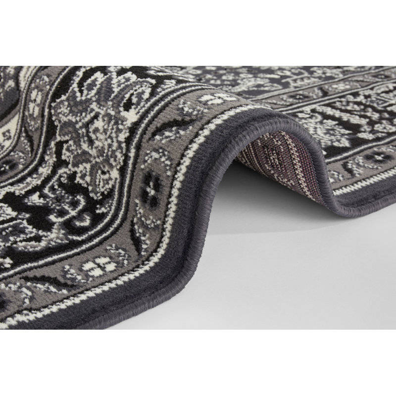 Skazar Isfahan Tufted Grey Rug, Rectangle 200 x 290cm