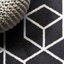 Tapis noir / blanc Mashawna-1514162536
