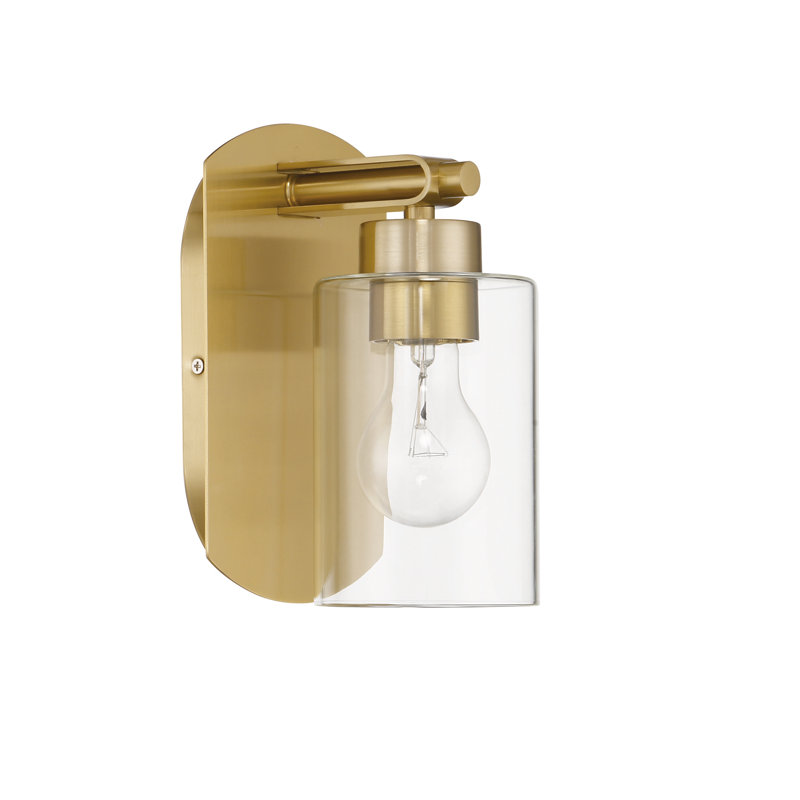 Dissay Armed Sconce, Satin Brass