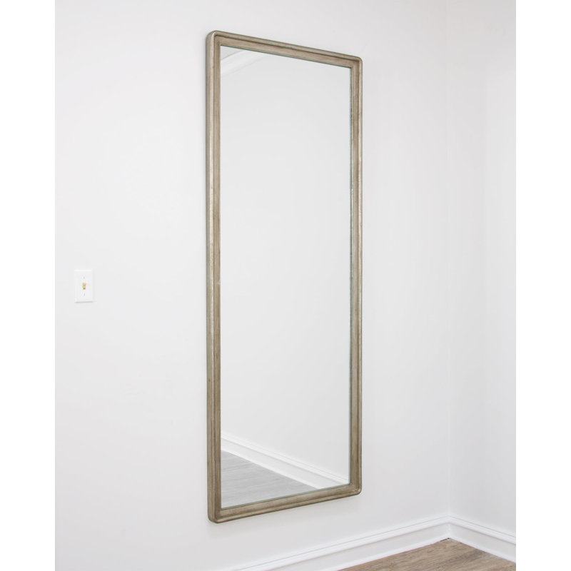 Sana Flat Wall Mirror, Silver Leaf