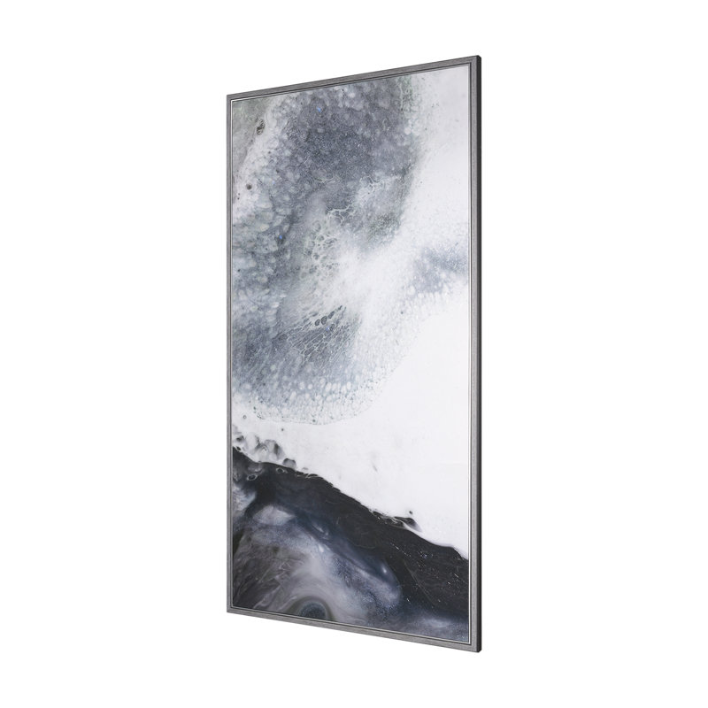 Toile texturée ornée à la main Storm Surge I a, Onde de tempête I