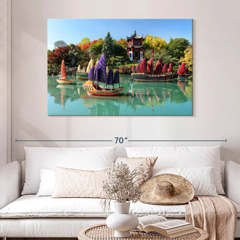 Mehar Montreal Sampan Boats, 32" H x 48" W