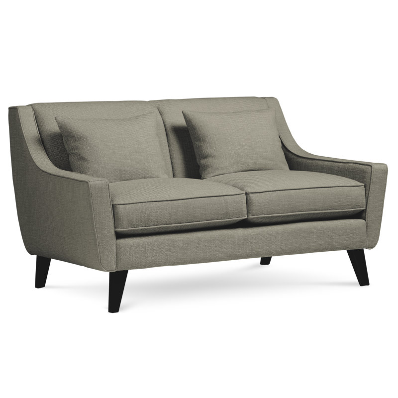Gros Upholstered 61'' Loveseat, Vibe Ashen Chenille