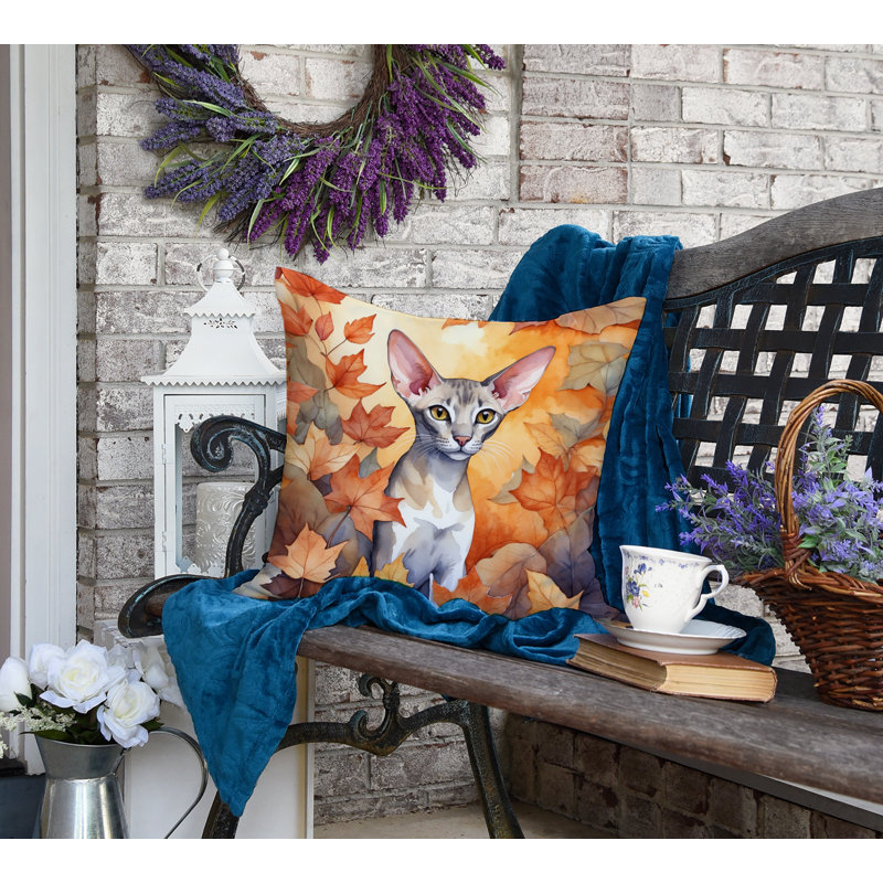 Coussin décoratif Oriental Shorthair, Carré 18 po
