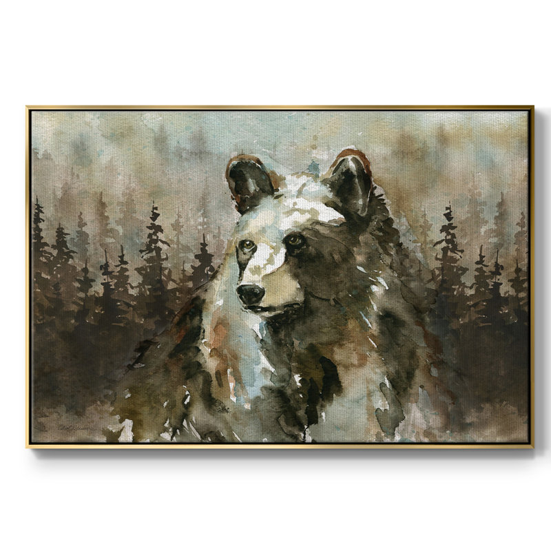 Lodge Twilight II, peinture sur toile encadrée, H 27 po x l 41 po x P 2 po, Encadrement doré