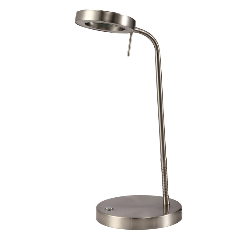 Lampe de bureau 17 po pieter pieter, Nickel satiné