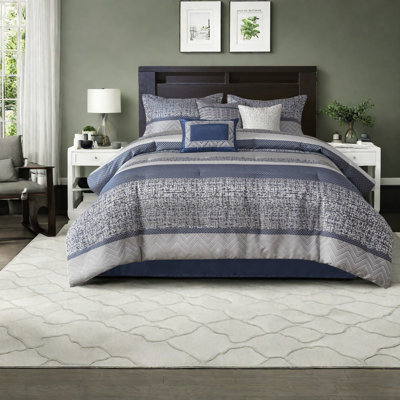 Luxury Bedding Sets, Polyester Cal King Jacquard, Modern Home Style