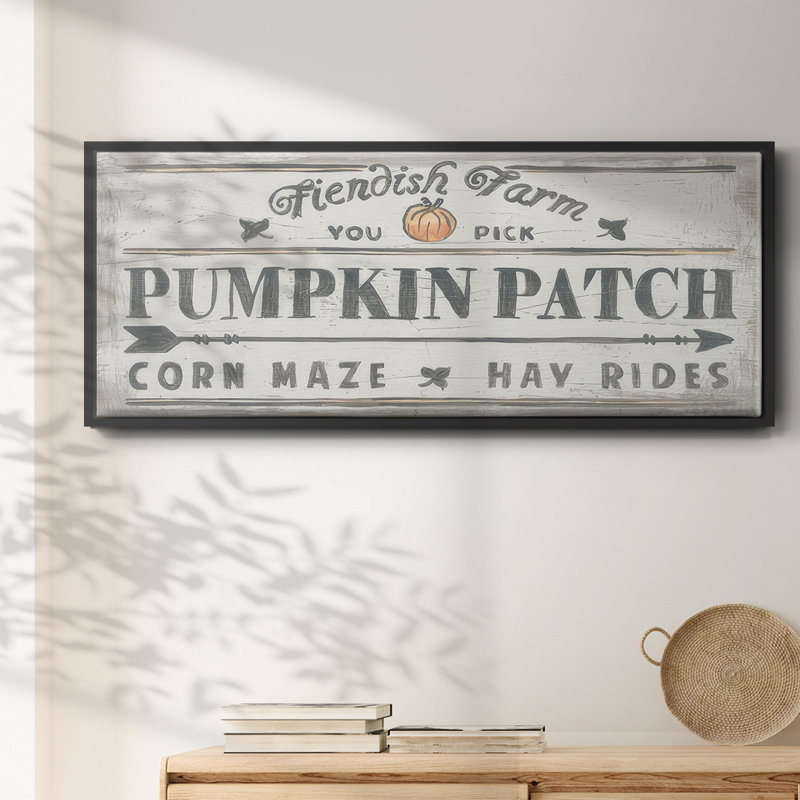 «Pumpkin Patch II», toile encadrée, H 24 po x l 60 po