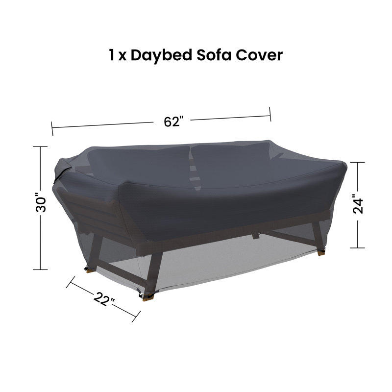 Geil 82.9'' Wide Acacia Patio Daybed Cover