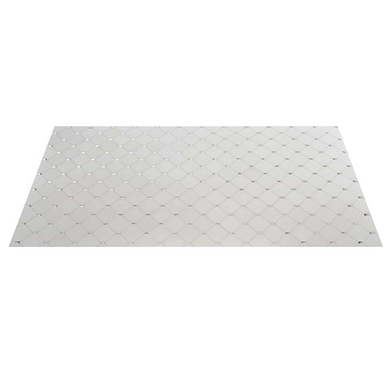 Reflection White Thassos 3X5 Diamond & Mirror Polished Marble & Glass Mosaic Tile