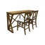 Tabouret de comptoir moderne brun de 19 po de largeur avec coussin en mousse confortable-208501769