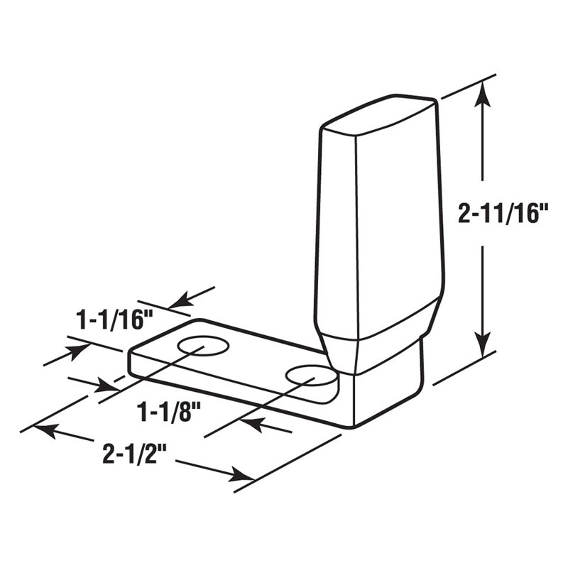 Prime-Line Steel Door Stop