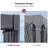 PURPLE LEAF Louvred Pergola with Netting and Curtains-96924933