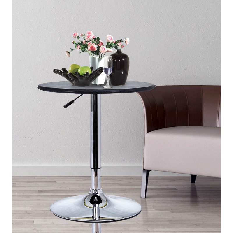 Round Metal Dining Table, Black