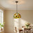Tiffany Style Sunflower Pendant Lamp, Wall-mounted Control