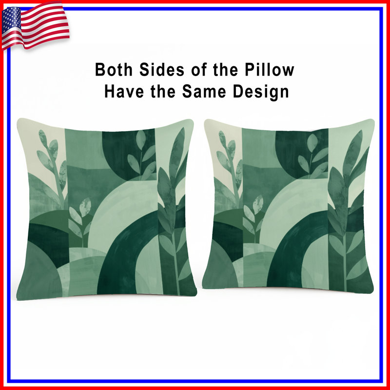 Coussins Green Green, 16 po x 16 po