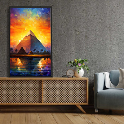 " The Great Pyramid Of Giza " Painting Print