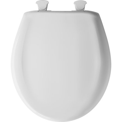 Siège de toilette rond en plastique