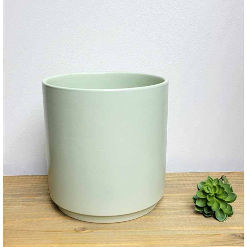 Berel Handmade Ceramic Pot Planter, Green