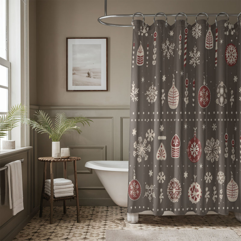 Rideau de douche Polar Winter Scheme - Premium, H 74 po x l 71 po