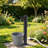 23.6'' Outdoor Stainless Steel Garden Water Faucet Post with Hose Holder