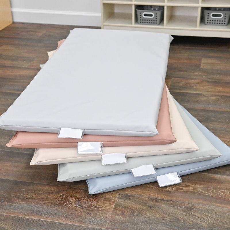  Tapis de repos de 2 po d'épaisseur - 5 pièces , Bleu / vert / rose / gris / beige