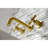 Kingston Brass Millennium Two-Handle 3-Hole Wall Mount Bathroom Faucet-130513208