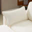 Canapé modulaire 136 pouces à 3 places: canapé modulaire à 4 places + 2 tabourets avec coussins en chenille beige de 22 po + 2 coussins décoratifs - Taille compacte pour appartement, salon, chambre à coucher