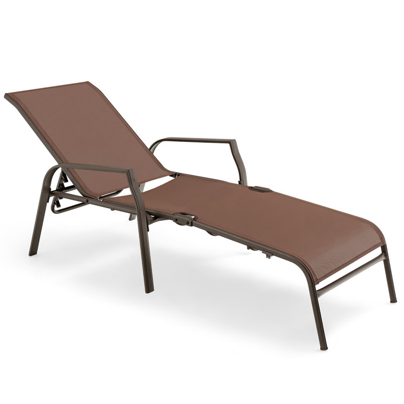 Outdoor Metal Chaise Lounge