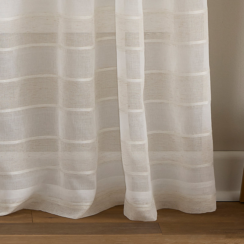 Paire de rideaux 50 x 63 Curtainworks Harbor, L 50 po x L 63 po, Crème
