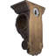 MERIVILLE Applique murale Chatecu, support Corbel, drapeaux drapés, décoration murale, 2 pièces-73878340