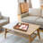 Vintage Wooden Nesting Serving Trays Set With Sturdy Metal Handles For Home Decor, Kitchen, Coffee Table & Dining Organization (2-Piece)