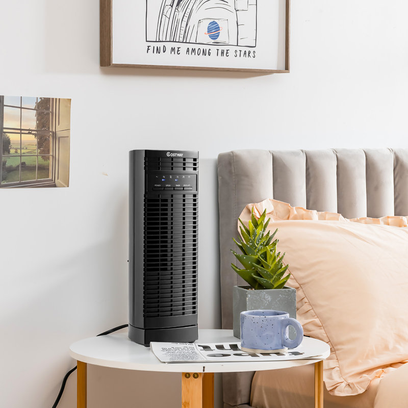 Ventilateur tour oscillant 14 po Costway, Noir